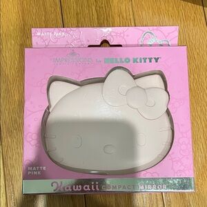 New Hello Kitty Matte Pink Kawaii Compact Mirror